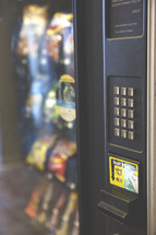 snacks in a vending machine 