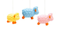 Colored sheep for newborns, toys for babies.