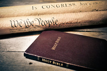 Constitution and Holy Bible 