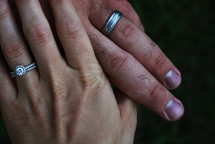 married couples hands 