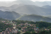 Arial view from Petropolis, Rio de Janeiro, Brazil.