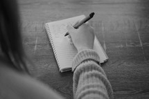 writing in a journal 