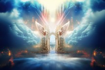 Pearly Gates. Gateway to heaven. A classic interpretation