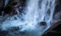 bottom of a waterfall 
