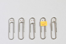 smiling paper clips 