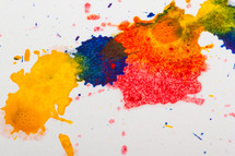 colorful paint splatter 