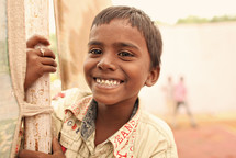 smiling boy child in India