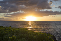 sunset in Hawaii 