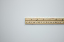 ruler on a white background 