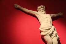 Sculpture of crucified Jesus  