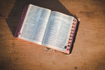 A Bible open to the book of Isaiah