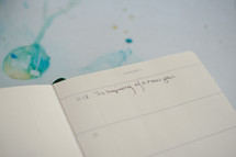 January planner - the beginning of a new year