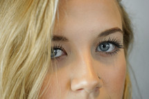 eyes of a teen girl 