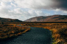 Mountainous Path view Into Glenveagh National Park in Ireland