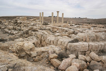 Ruins of the fortress where it is believed John the Baptist was beheaded by Herod