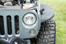 Jeep headlights and tires 