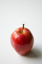 red apple on a white background 