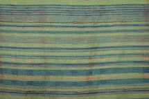 green and blue striped fabric 