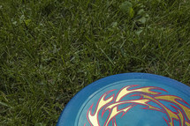 frisbee in the grass
