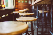 stools in a bar
