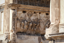 ancient carvings in stone in Rome 