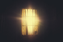 bright sunlight through a window 