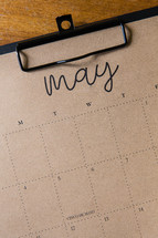 May calendar 