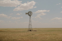 windmill on flat land 