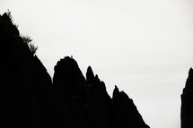 mountain peak silhouettes 