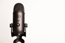 microphone on white 