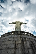 Statue of Christ The Redeemer (Cristo Redentor)in Rio de Janeiro Brazil. March 15 2022.