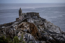 church overlooking the ocean 