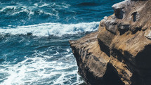 sea cliff and ocean 