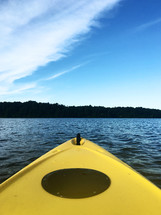 a kayak on the lake 