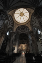 pews in a basilica 