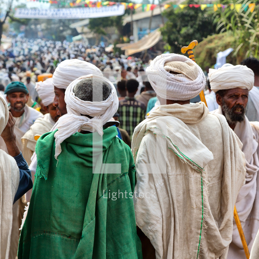 crowded celebration in Ethiopia 