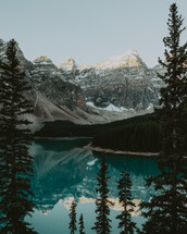 mountain lake scene 