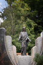 Statue of Jesus outdoors 