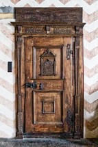 wood castle door 