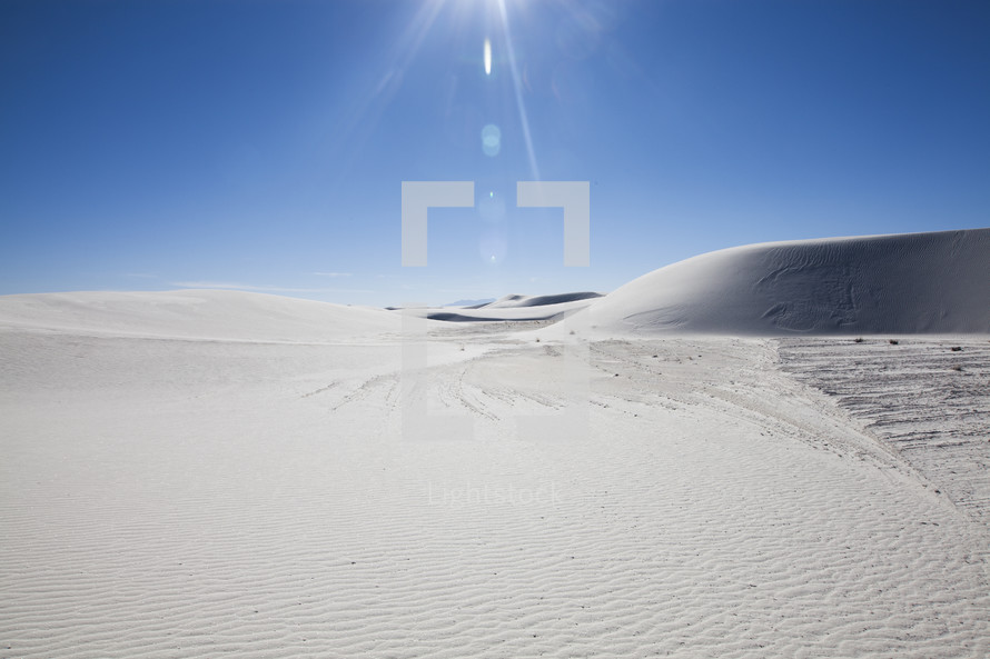 sunlight in sand dunes 