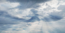 twirling effect in sky with clouds 