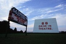 Route 66 Drive-In theare sign 