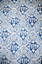 blue mosaic background 