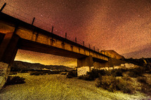 bridge over a desert 