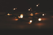 string of lite Christmas lights 