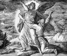 Jacob wrestles with an Angel, Genesis 32: 24-32