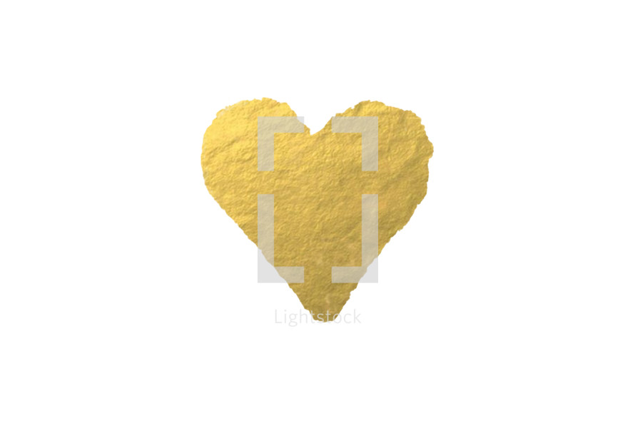 gold foil heart 
