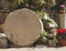 symbolic tombstone in the Garden of Gethsemane - Israel