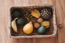 fruit in a basket 