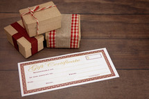 blank gift certificate 